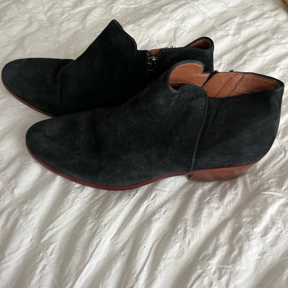 Sam Edelman Black Suede Booties